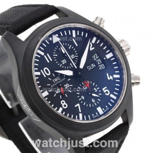 IWC 3789 Top Gun Pilot Chrono Swiss Valjoux 7750 Movement Version 2-Full Ceramic Case