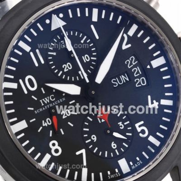IWC 3789 Top Gun Pilot Chrono Swiss Valjoux 7750 Movement Version 2-Full Ceramic Case