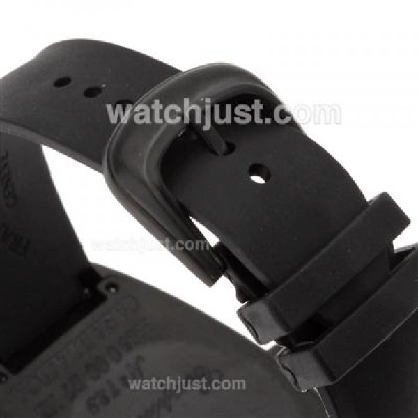 Franck Muller Crazy Hours Automatic PVD Case with Black Dial-Rubber Strap