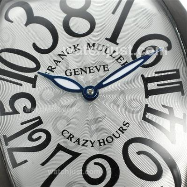 Franck Muller Crazy Hours Automatic PVD Case with White Dial-Rubber Strap