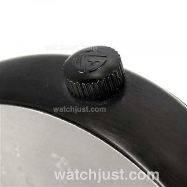 Franck Muller Crazy Hours Automatic PVD Case with Black Dial-Leather Strap