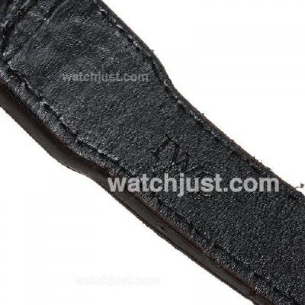 IWC Big Pilot Power Reserve Automatic Rose Gold Case with Brown Dial-Leather Strap