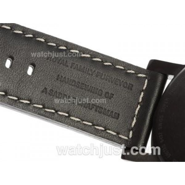 Panerai Marina Militare Unitas 6497 Movment Swan Neck PVD Case with Black Dial