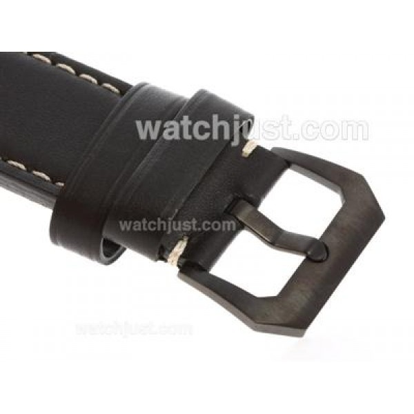 Panerai Marina Militare Unitas 6497 Movment Swan Neck PVD Case with Black Dial