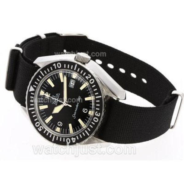 Omega Seamaster 300 Date Swiss ETA 2824 Movement with Nylon Strap-Vintage Edition