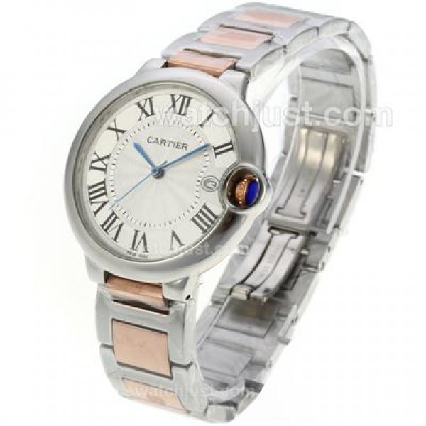 Cartier Ballon bleu de Cartier Two Tone with White Dial-Mid Size