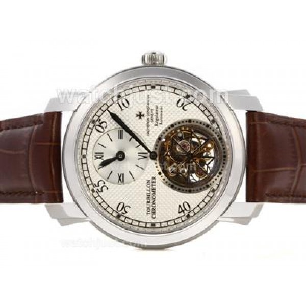 UK High Quality Replica Vacheron Constantin Tourbillon Regulateur Manual Winding with White Dial Watches