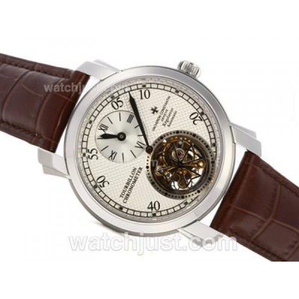 UK High Quality Replica Vacheron Constantin Tourbillon Regulateur Manual Winding with White Dial Watches