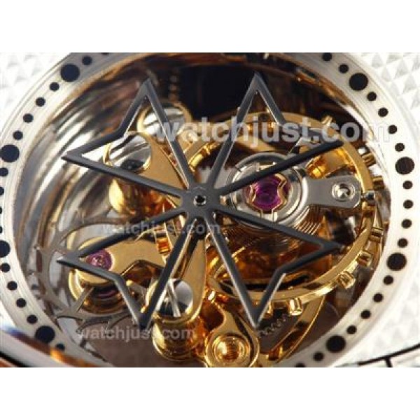 UK High Quality Replica Vacheron Constantin Tourbillon Regulateur Manual Winding with White Dial Watches