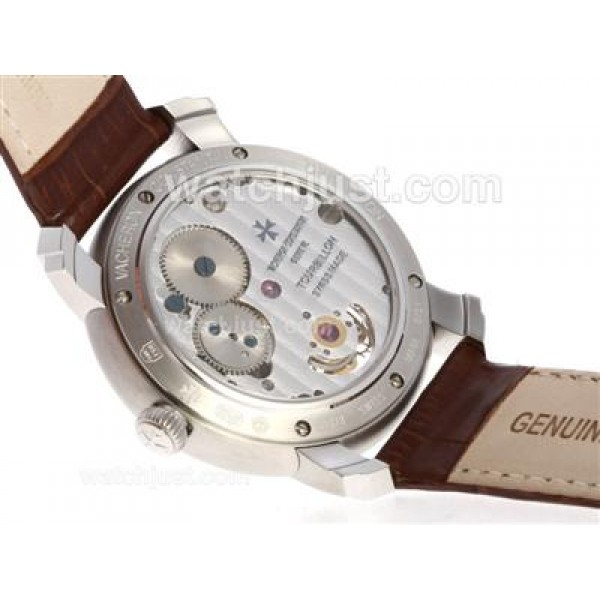 UK High Quality Replica Vacheron Constantin Tourbillon Regulateur Manual Winding with White Dial Watches