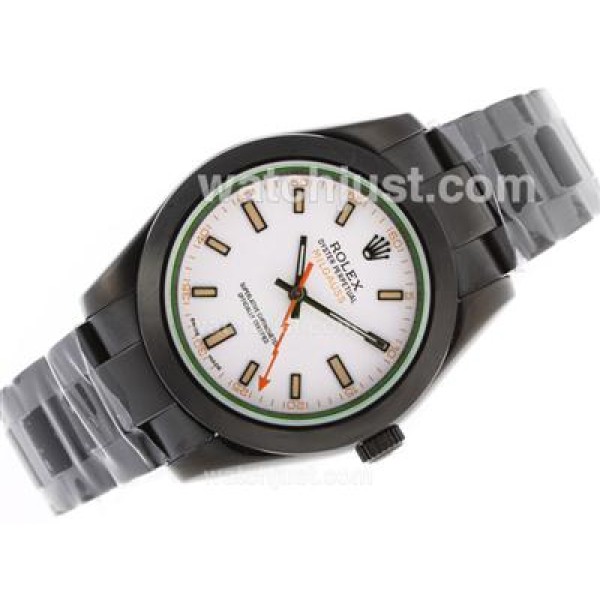 High Quality Rolex Milgauss Replica Watches With White Dials For Sale