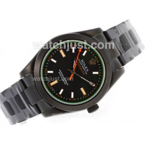 Top Quality Rolex Milgauss Fake Watches With Black Dials For Sale Online
