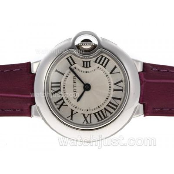 Cartier Ballon bleu de Cartier Swiss ETA Movement with Gray Dial-Lady Size