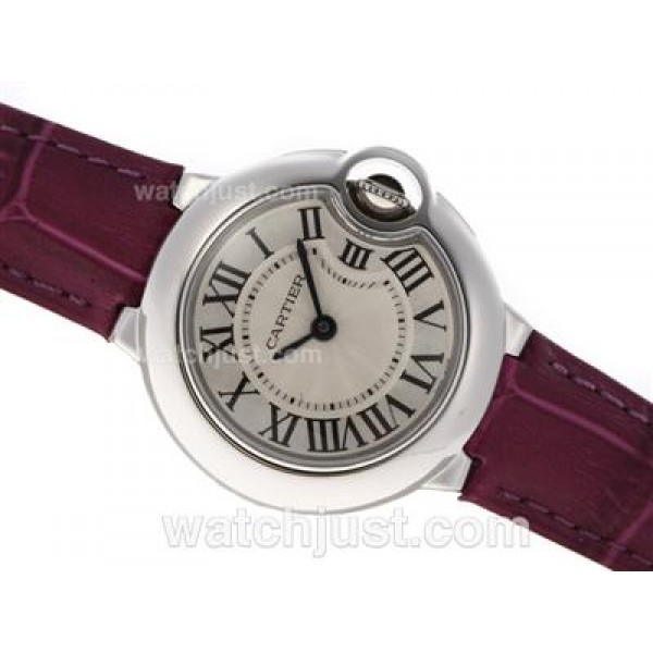 Cartier Ballon bleu de Cartier Swiss ETA Movement with Gray Dial-Lady Size