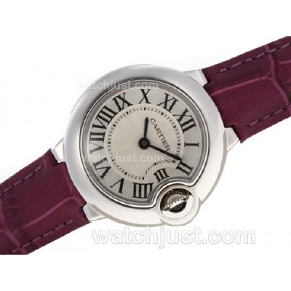 Cartier Ballon bleu de Cartier Swiss ETA Movement with Gray Dial-Lady Size