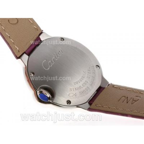 Cartier Ballon bleu de Cartier Swiss ETA Movement with Gray Dial-Lady Size