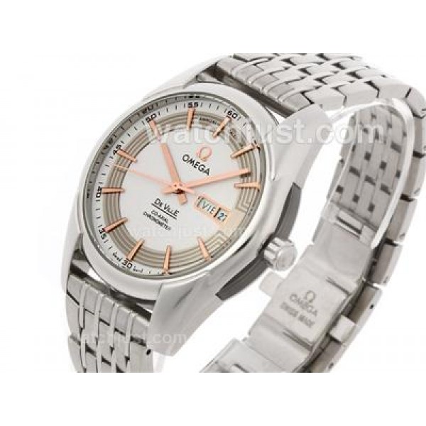 Omega Hour Vision Day-Date Automatic with White Dial S/S