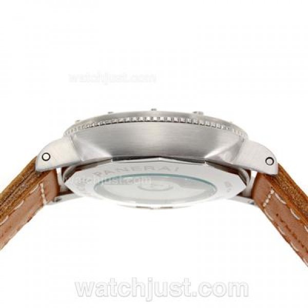 Panerai Luminor Submersible Automatic with Black Dial-Leather Strap 47MM