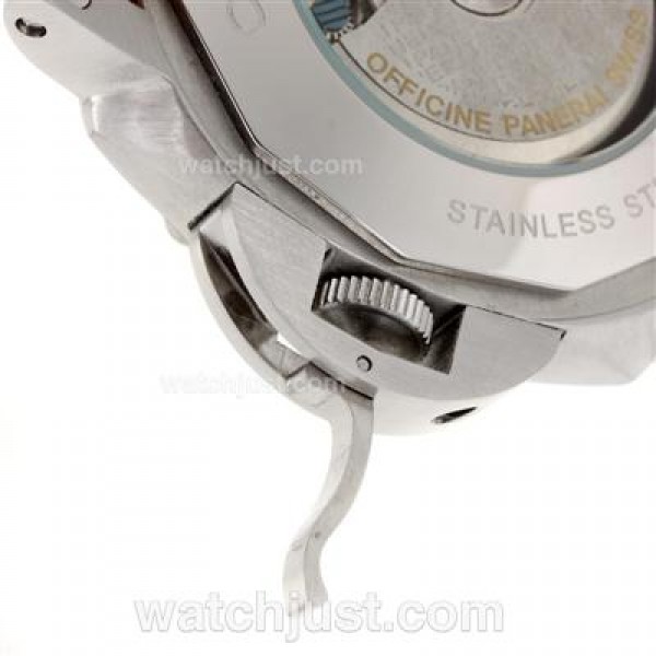 Panerai Luminor Submersible Automatic with Black Dial-Leather Strap 47MM