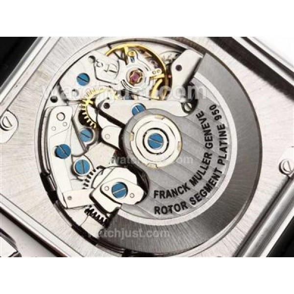 Franck Muller Conquistador Chronograph Swiss Valjoux 7750 Movement with White Dial-Rubber Strap
