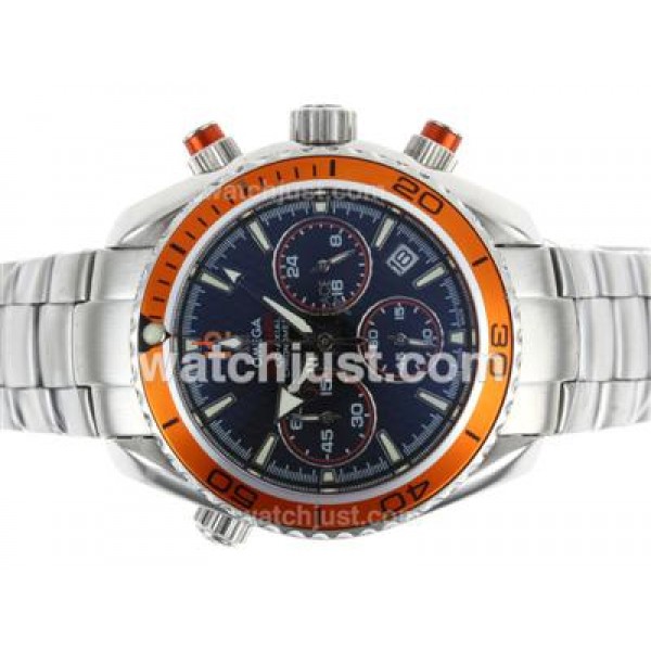 Omega Planet Ocean 007 Quantum Of Solace Edition Working Chronograph with Orange Bezel-Lady Size