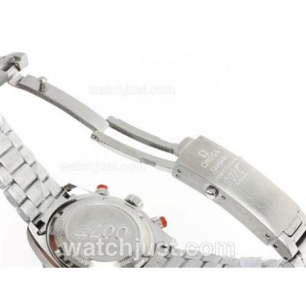 Omega Planet Ocean 007 Quantum Of Solace Edition Working Chronograph with Orange Bezel-Lady Size