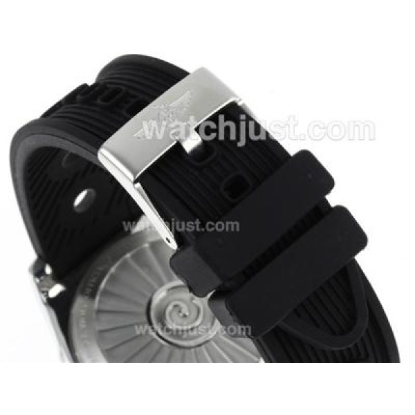 Breitling Emergency Digital Player with Blue Dial-Rubber Strap