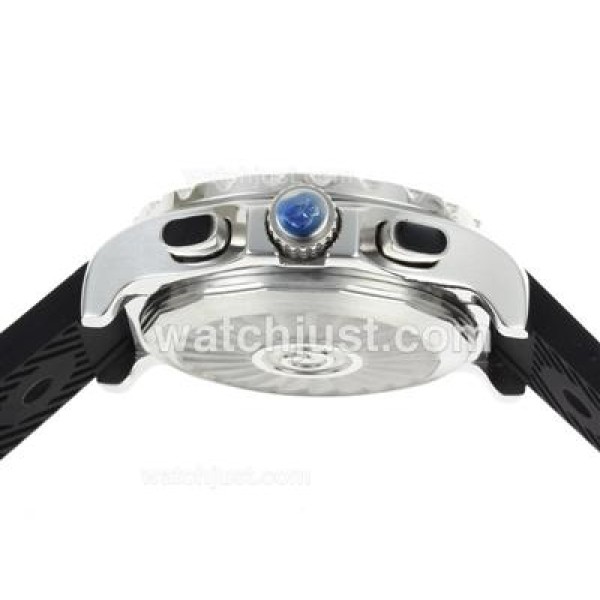 Breitling Emergency Digital Player with Blue Dial-Rubber Strap