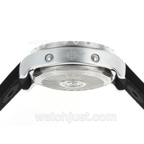 Breitling Emergency Digital Player with Blue Dial-Rubber Strap