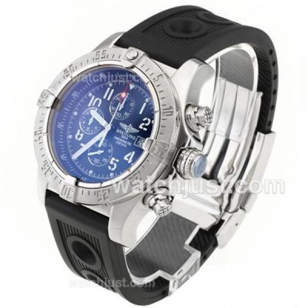 Breitling Skyland Avenger Working Chronograph with Black Dial-Rubber Strap