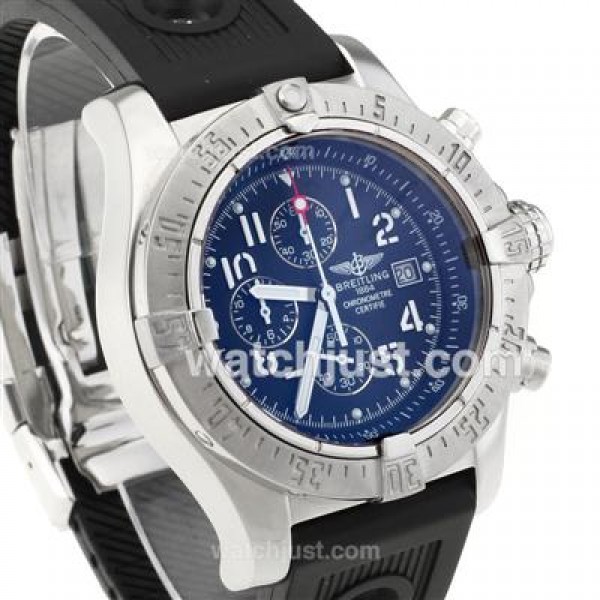 Breitling Skyland Avenger Working Chronograph with Black Dial-Rubber Strap