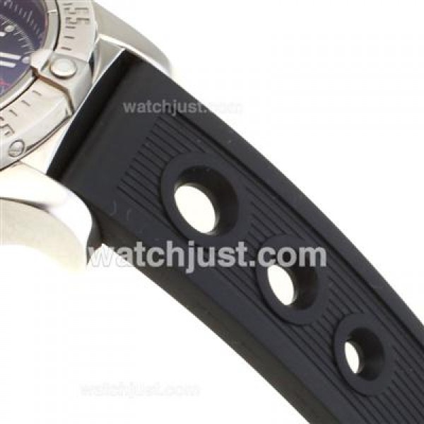 Breitling Skyland Avenger Working Chronograph with Black Dial-Rubber Strap
