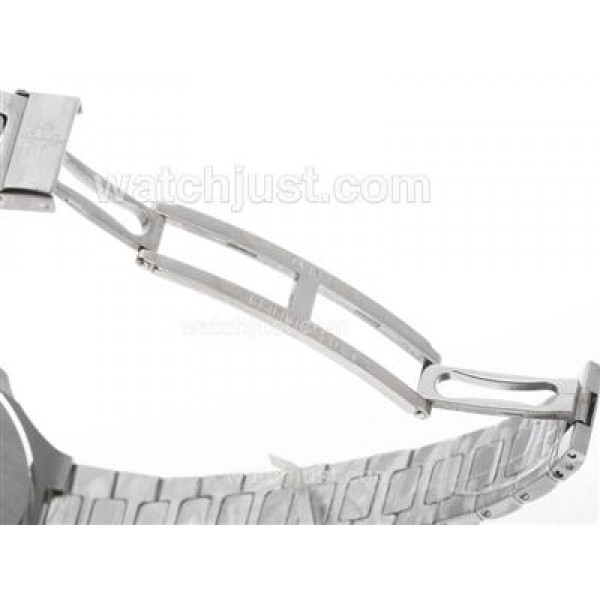 Patek Philippe Nautilus Swiss ETA 2836 Movement with White Dial S/S
