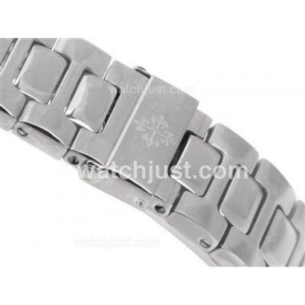 Patek Philippe Nautilus Swiss ETA 2836 Movement with White Dial S/S