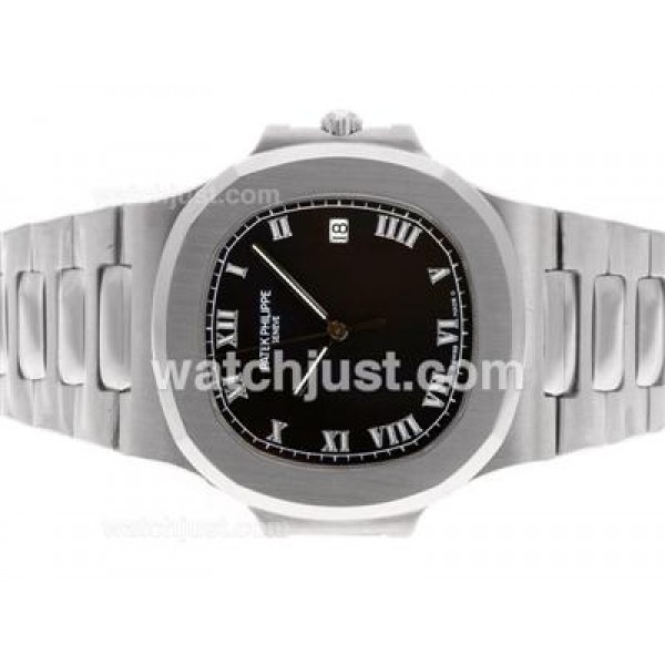 Patek Philippe Nautilus Swiss ETA 2836 Movement with Black Dial S/S