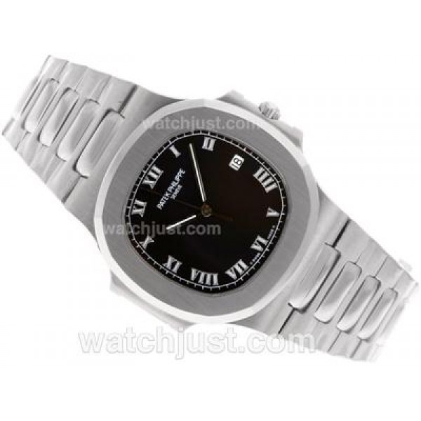 Patek Philippe Nautilus Swiss ETA 2836 Movement with Black Dial S/S