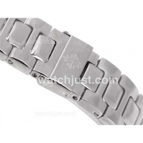 Patek Philippe Nautilus Swiss ETA 2836 Movement with Black Dial S/S