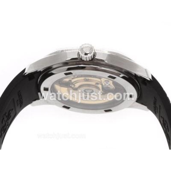Patek Philippe Nautilus Swiss ETA 2836 Movement with Black Dial Green Marking-Rubber Strap