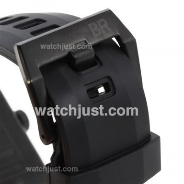 Bell & Ross BR 01-92 Automatic PVD Case with Black Dial-Orange Markers 46x46mm