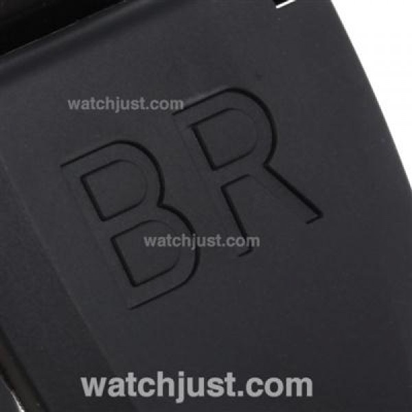 Bell & Ross BR 01-92 Automatic PVD Case with Black Dial-Orange Markers 46x46mm