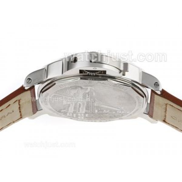 Panerai Luminor Marina OP Logo Swiss ETA Unitas 6497 Movement with Black Dial-Leather Strap
