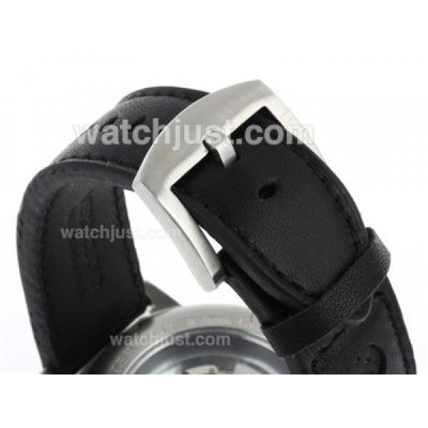 U-Boat Italo Fontana Automatic Black Dial with Gray Markers-Leather Strap