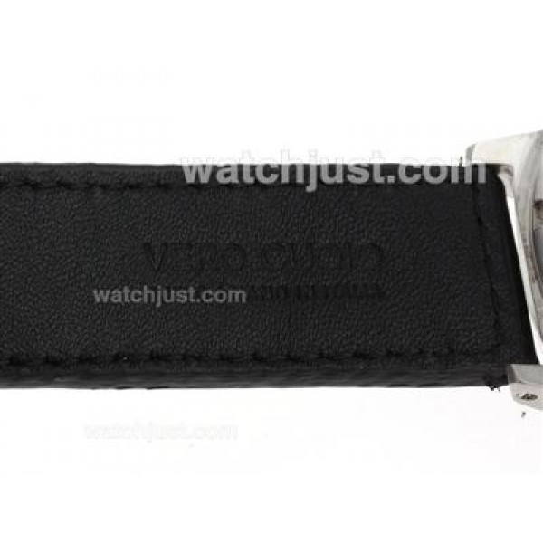U-Boat Italo Fontana Automatic Black Dial with White Markers-Leather Strap