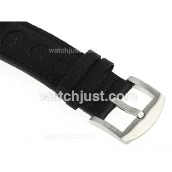 U-Boat Italo Fontana Automatic Black Dial with White Markers-Leather Strap