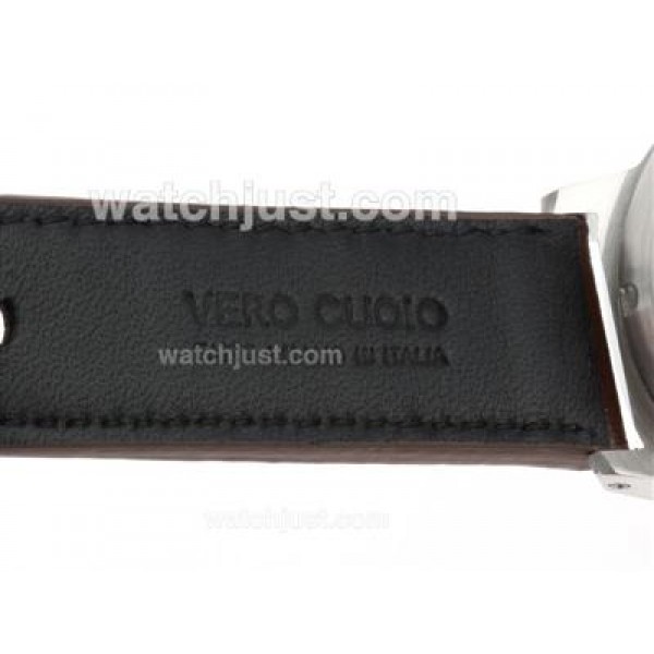U-Boat Italo Fontana Working Chronograph White Dial with Black Markers-Leather Strap