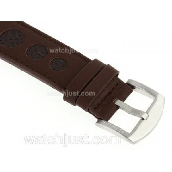 U-Boat Italo Fontana Working Chronograph White Dial with Black Markers-Leather Strap