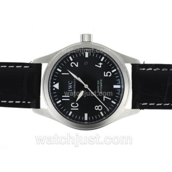 IWC Pilot Mark XVI Swiss ETA 2836 Movement with Black Dial-AR Coating