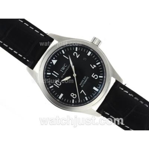 IWC Pilot Mark XVI Swiss ETA 2836 Movement with Black Dial-AR Coating