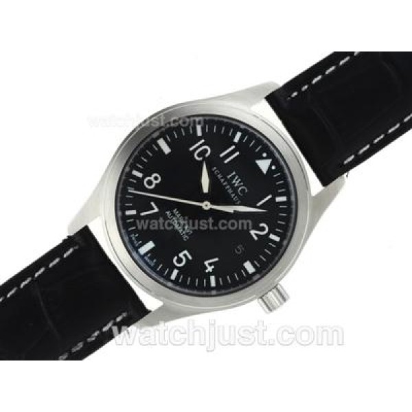 IWC Pilot Mark XVI Swiss ETA 2836 Movement with Black Dial-AR Coating
