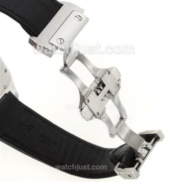 UK Best Quality Cartier Santos 100 Replica Watches With White Dials For Men